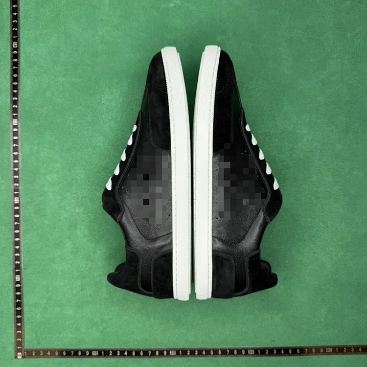 (Customized models will be shipped in 3-7 days) Calf leather, round toe lace-up, low-top sneakers TT 0