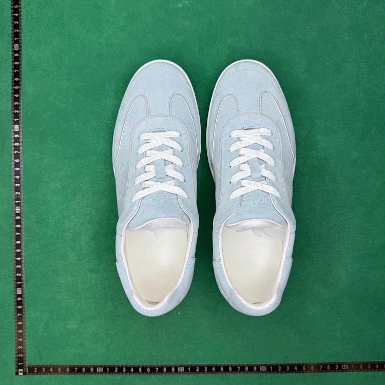 (Customized models will be shipped in 3-7 days) Calf leather, round toe lace-up, low-top sneakers TT 0 image 2