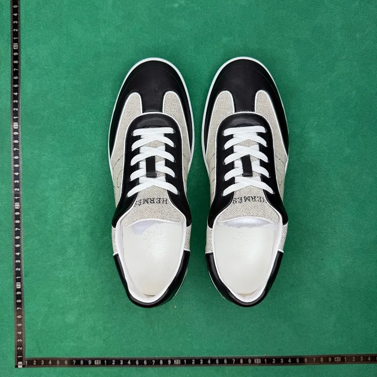 (Customized models will be shipped in 3-7 days) Calf leather, round toe lace-up, low-top sneakers TT 0 image 4