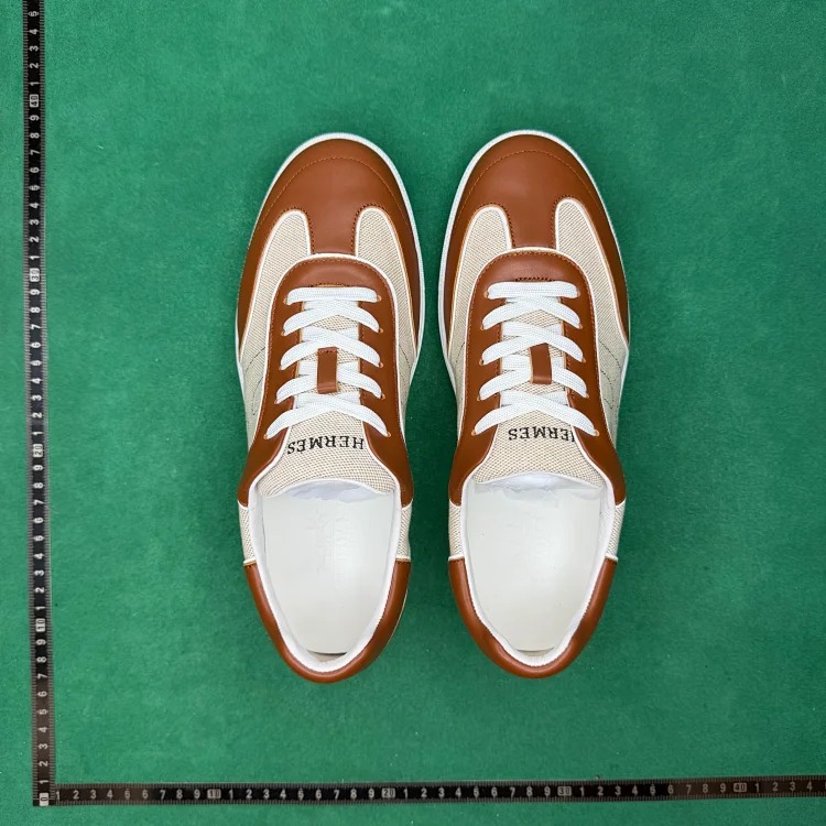 (Customized models will be shipped in 3-7 days) Calf leather, round toe lace-up, low-top sneakers TT 0 image 6