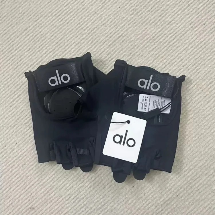 Aloyoga yoga gloves for men and women cross-border anti-slip, anti-callousing, wear-resistant and breathable fitness half-finger gloves for cycling hands