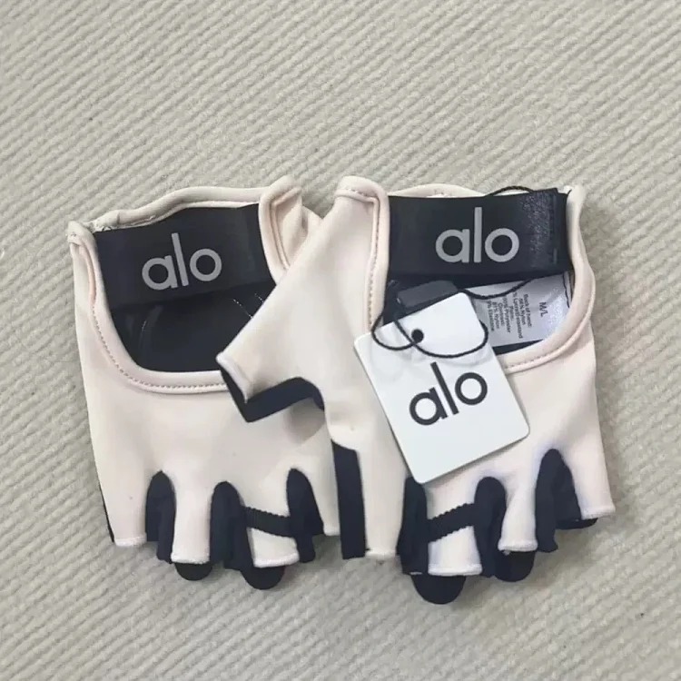 Aloyoga yoga gloves for men and women cross-border anti-slip, anti-callousing, wear-resistant and breathable fitness half-finger gloves for cycling hands