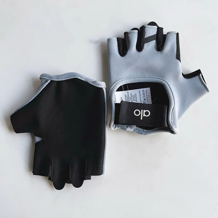 Aloyoga yoga gloves for men and women cross-border anti-slip, anti-callousing, wear-resistant and breathable fitness half-finger gloves for cycling hands