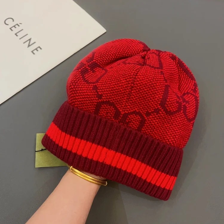 X245 new autumn and winter style wool knitted beanie from big brands - CY
