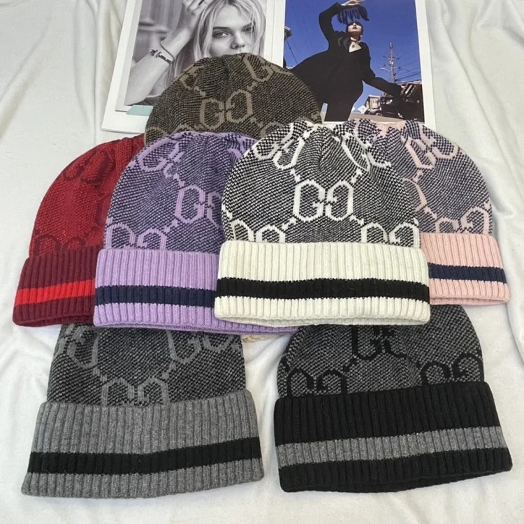 X245 new autumn and winter style wool knitted beanie from big brands - CY