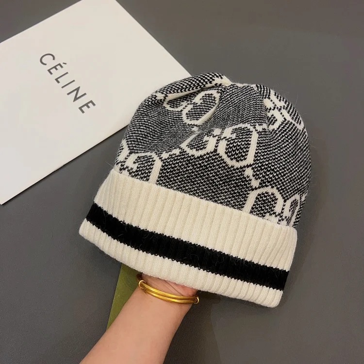X245 new autumn and winter style wool knitted beanie from big brands - CY