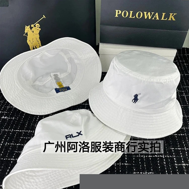 Original Raff PL fisherman hat embroidered solid color bucket hat for men and women, versatile sun protection, mountaineering, sun protection, large brim image 4
