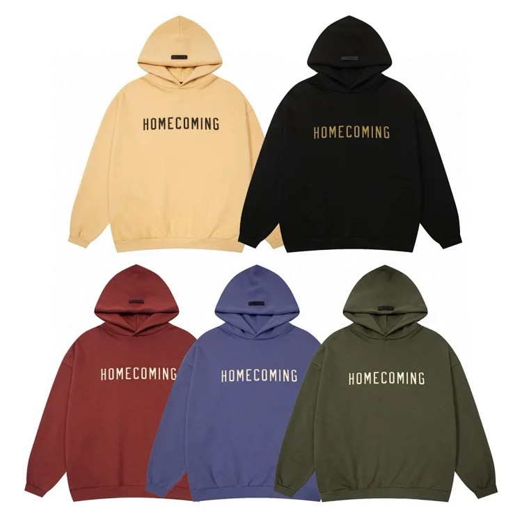 FEAR OF GOD fog HOMECOMING printed single row letter hoodie sweatshirt
