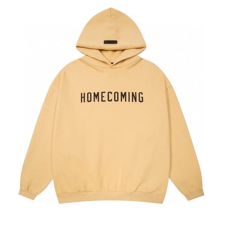 FEAR OF GOD fog HOMECOMING printed single row letter hoodie sweatshirt