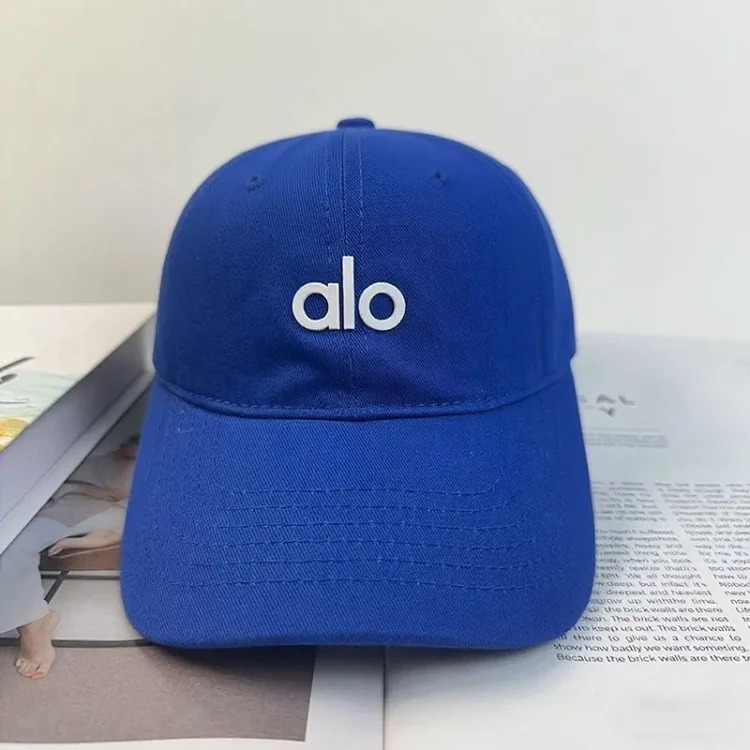 Korean style three-dimensional silicone letter alo peaked cap summer sun protection hat casual versatile soft top baseball cap image 6