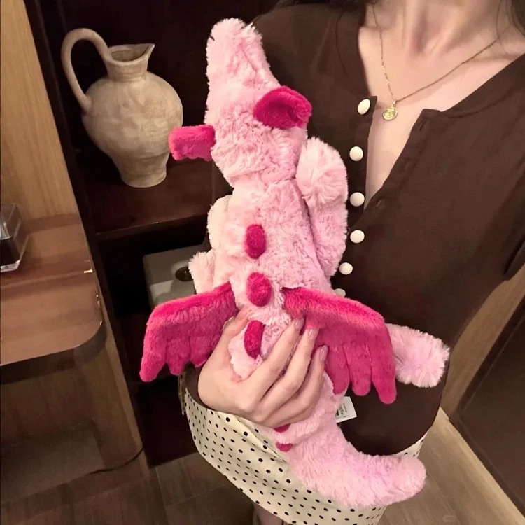 Jellycat Red Heart Dragon Pink Dragon Plush Toy Gift Doll Valentine's Day Limited Edition image 2