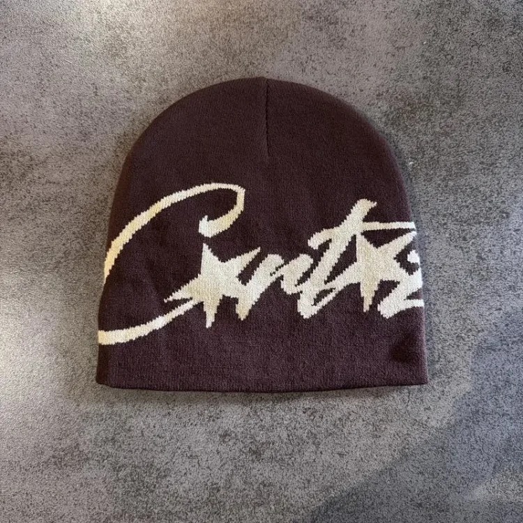 New autumn and winter niche knitted hats for women, autumn and winter warm pullover cold hats, street photography, concave shape woolen hats image 4