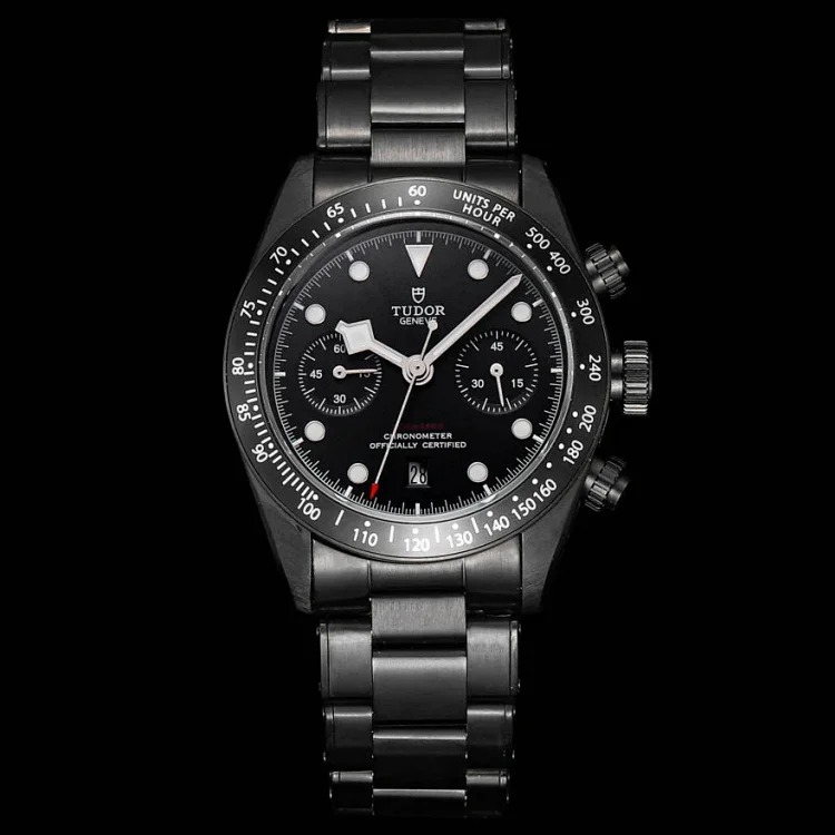 TUDOR Tudor—Black Bay Chrono stainless steel watch