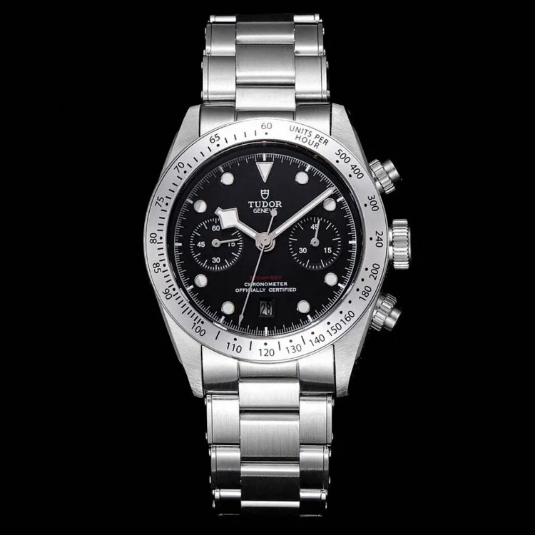 TUDOR Tudor—Black Bay Chrono stainless steel watch
