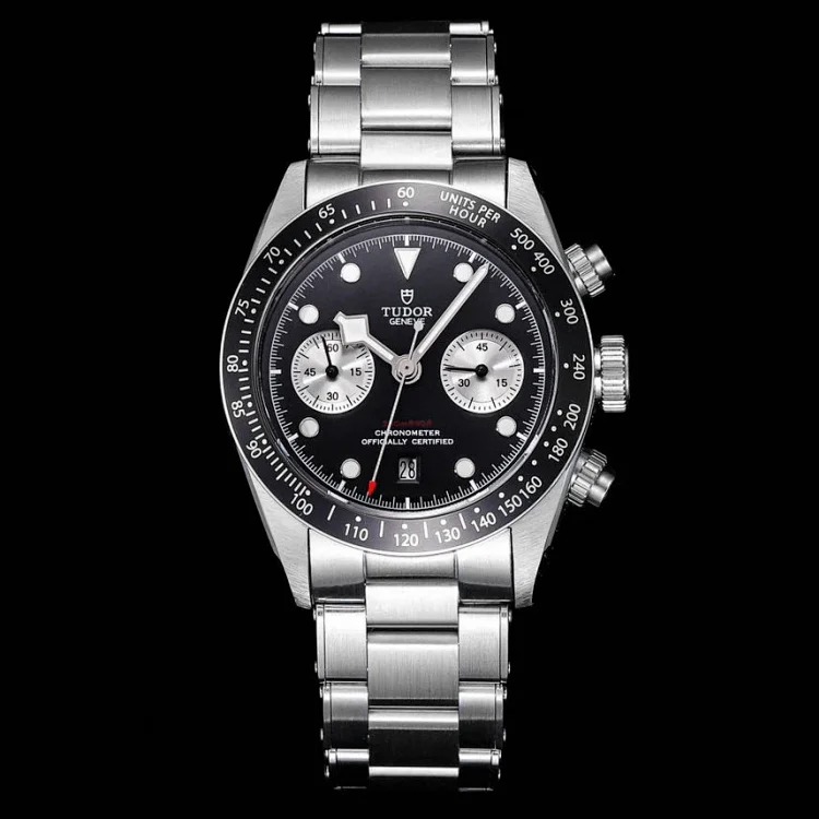 TUDOR Tudor—Black Bay Chrono stainless steel watch