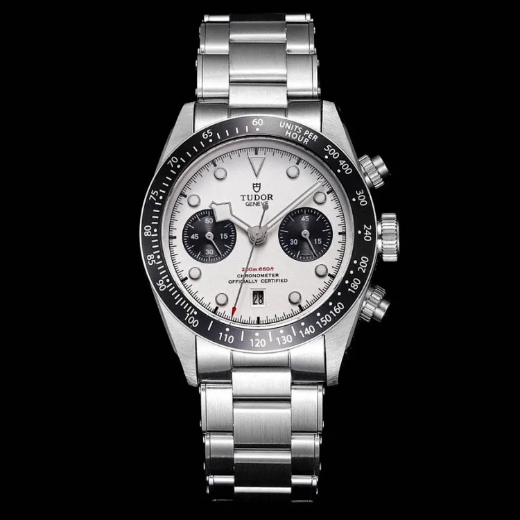 TUDOR Tudor—Black Bay Chrono stainless steel watch