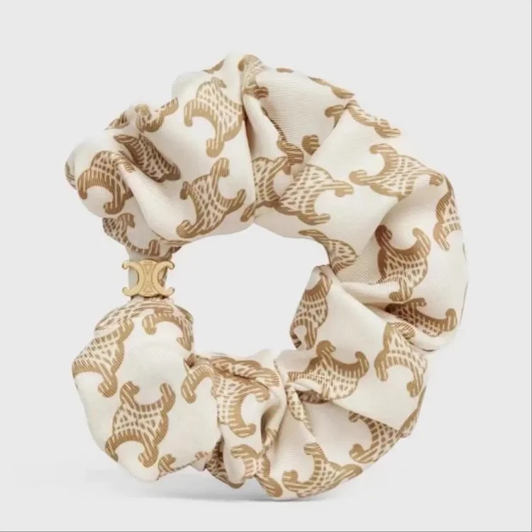 Celine Saijia celi Arc de Triomphe hair band, large intestine hair band, silk cotton hair band, Xiaohongshu recommends internet celebrity style image 2