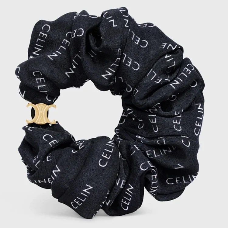 Celine Saijia celi Arc de Triomphe hair band, large intestine hair band, silk cotton hair band, Xiaohongshu recommends internet celebrity style image 3