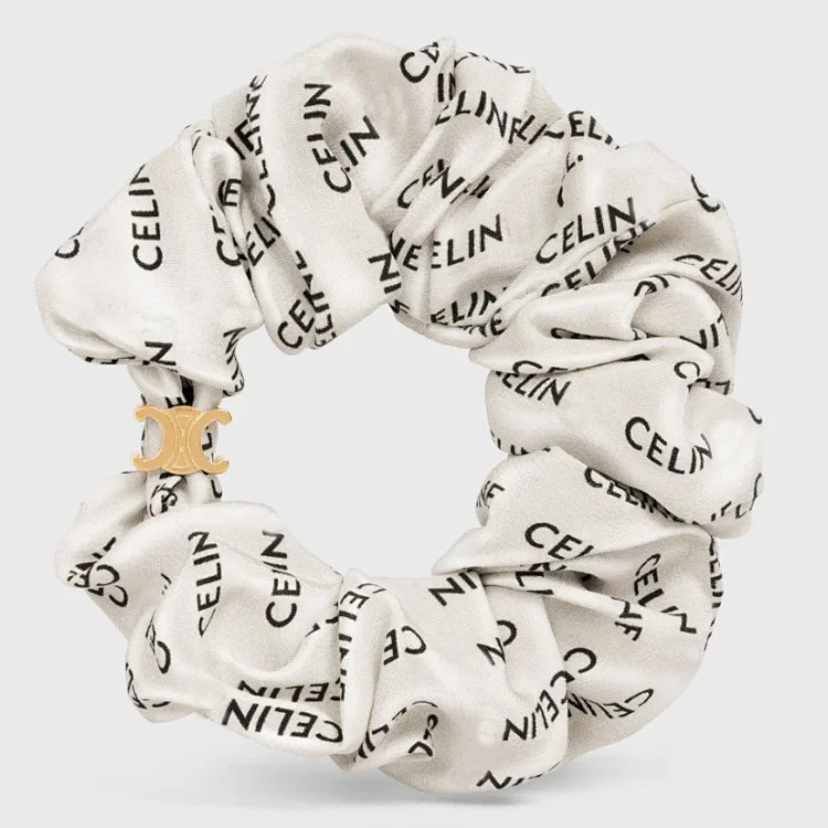 Celine Saijia celi Arc de Triomphe hair band, large intestine hair band, silk cotton hair band, Xiaohongshu recommends internet celebrity style image 4