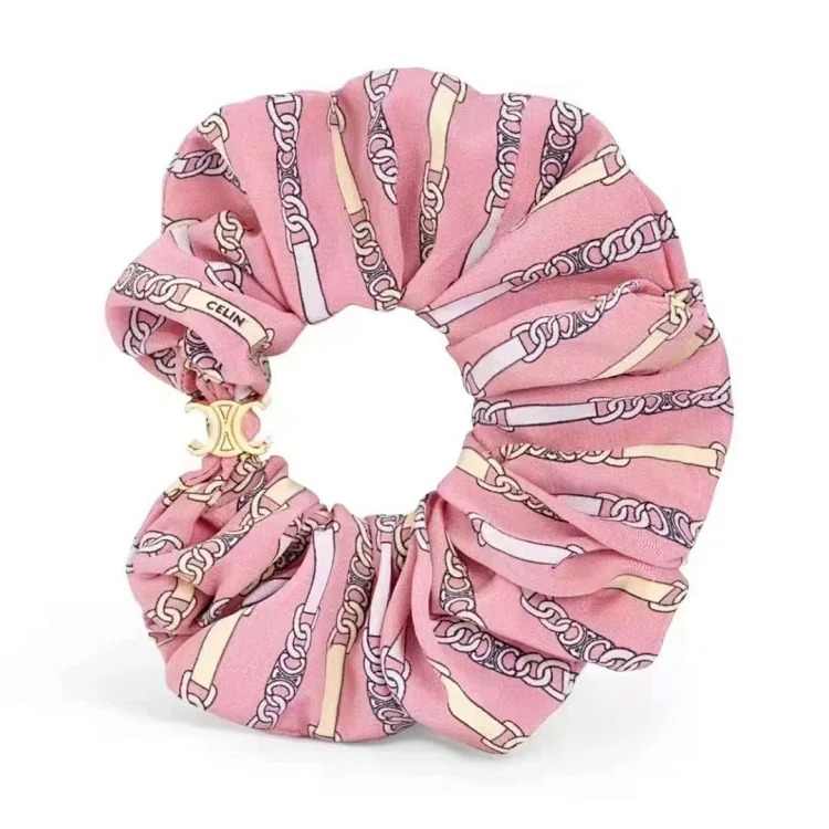 Celine Saijia celi Arc de Triomphe hair band, large intestine hair band, silk cotton hair band, Xiaohongshu recommends internet celebrity style image 6