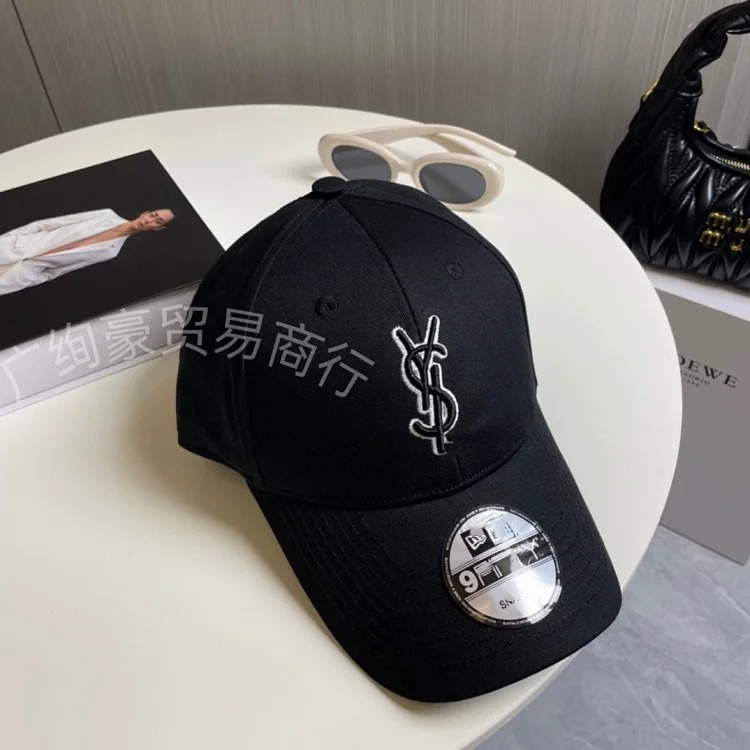 New Y family Yang Shulin baseball cap heavy craft embroidery Nazha same letter embroidered duck cap for men and women couples