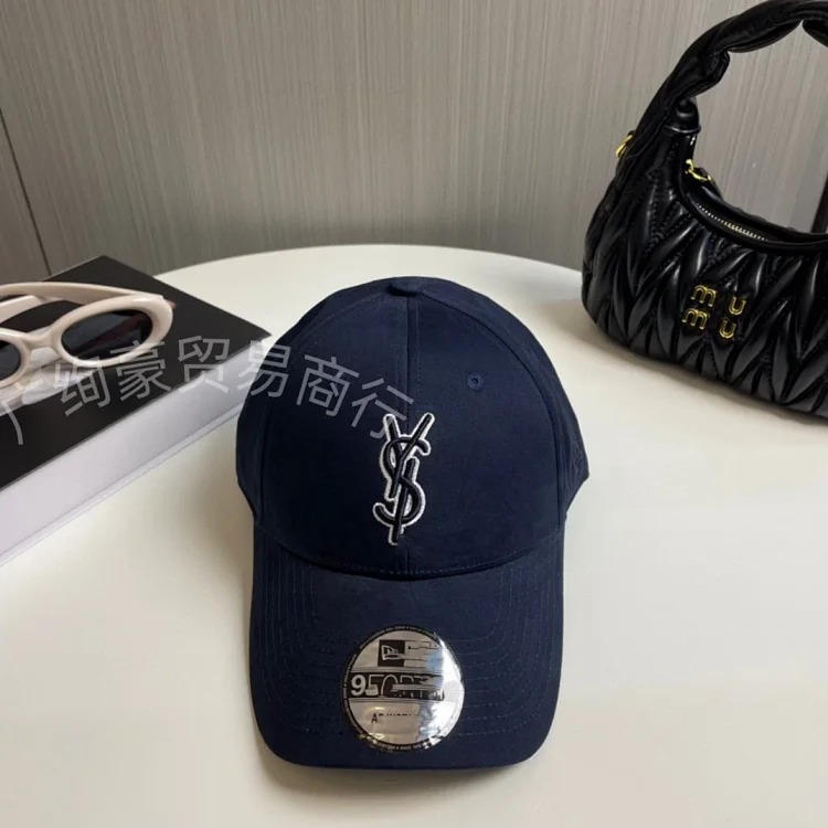 New Y family Yang Shulin baseball cap heavy craft embroidery Nazha same letter embroidered duck cap for men and women couples