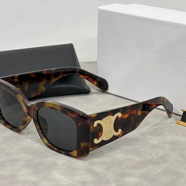 Square wide-legged sunglasses for women, retro sunglasses, fashionable and versatile glasses-CY
