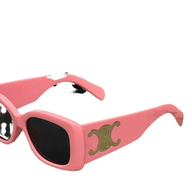 Square wide-legged sunglasses for women, retro sunglasses, fashionable and versatile glasses-CY