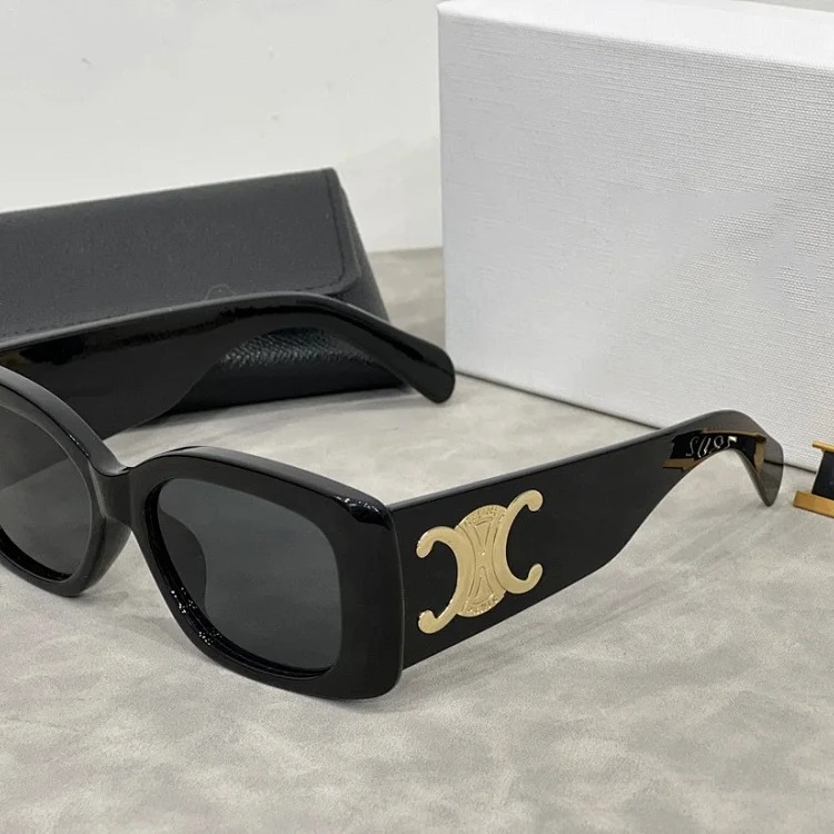Square wide-legged sunglasses for women, retro sunglasses, fashionable and versatile glasses-CY