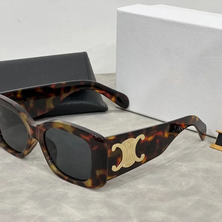 Square wide-legged sunglasses for women, retro sunglasses, fashionable and versatile glasses-CY