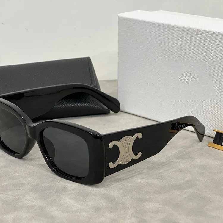 Square wide-legged sunglasses for women, retro sunglasses, fashionable and versatile glasses-CY