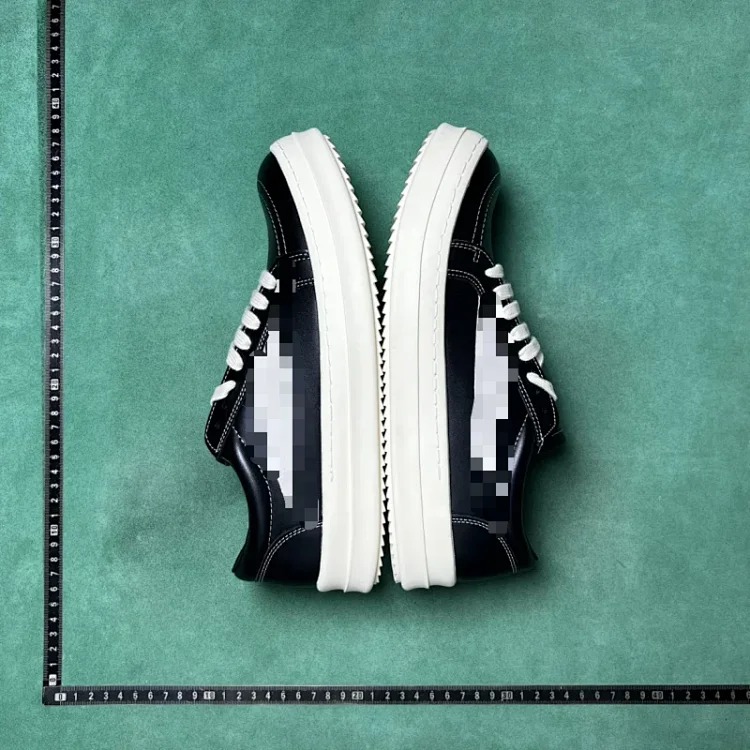 DC round toe lace-up flat low-top sneakers D3C