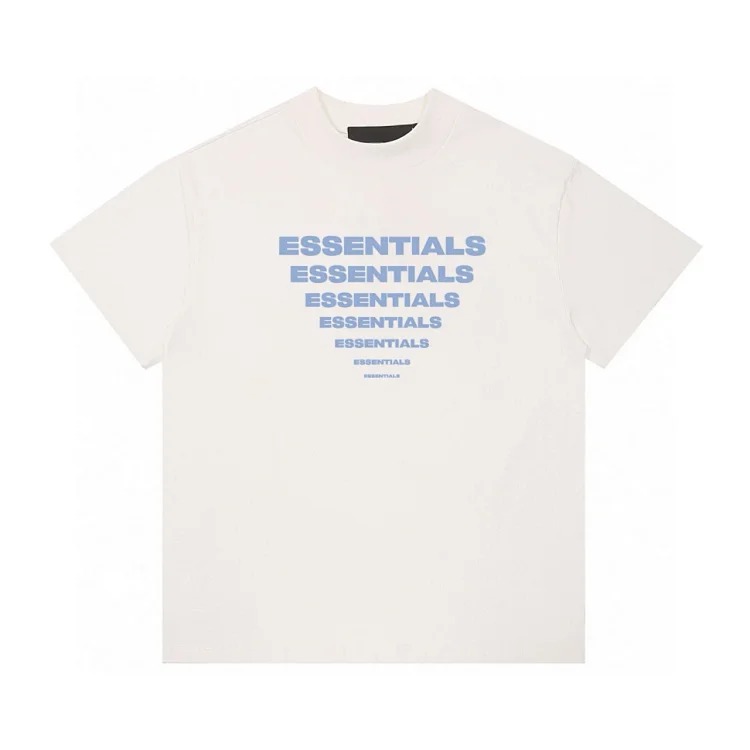 ESSENTIALS FEAR OF GOD College style triangle gradient printed FOG pure cotton short-sleeved T-shirt