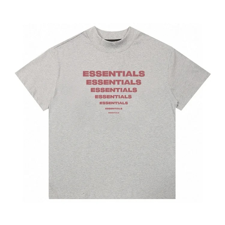 ESSENTIALS FEAR OF GOD College style triangle gradient printed FOG pure cotton short-sleeved T-shirt