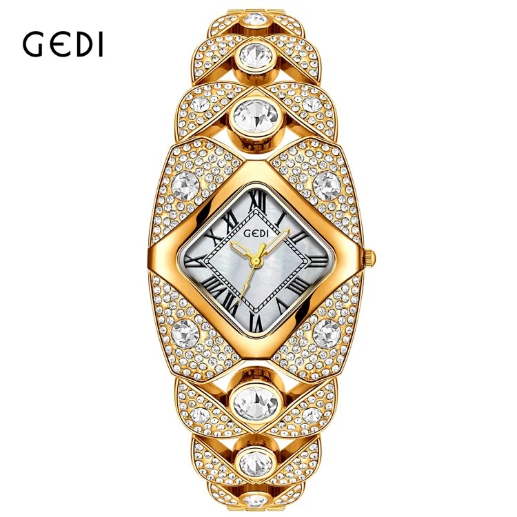Goldie brand diamond-encrusted light luxury niche bracelet-style quartz watch watch manufacturer direct sales best-selling quartz watch cross-border