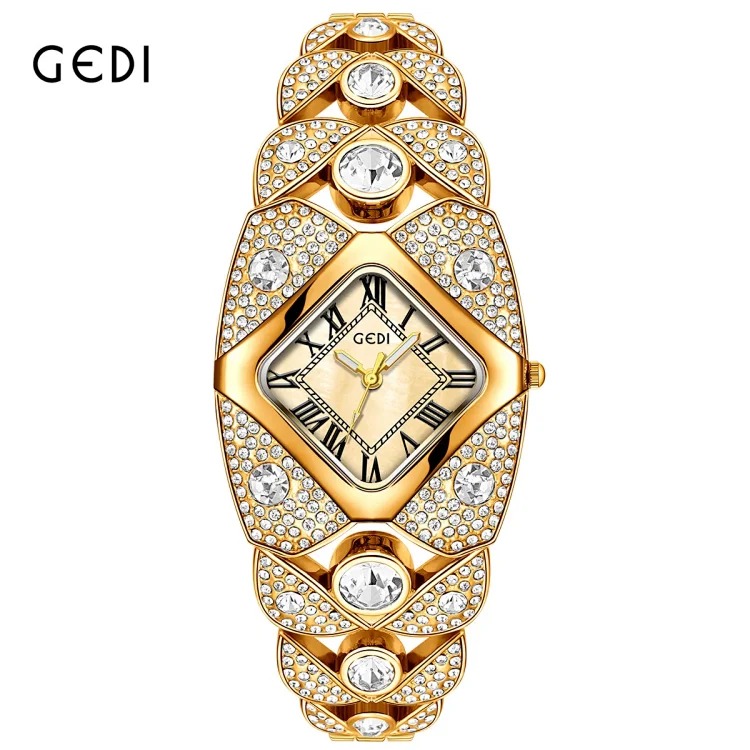 Goldie brand diamond-encrusted light luxury niche bracelet-style quartz watch watch manufacturer direct sales best-selling quartz watch cross-border