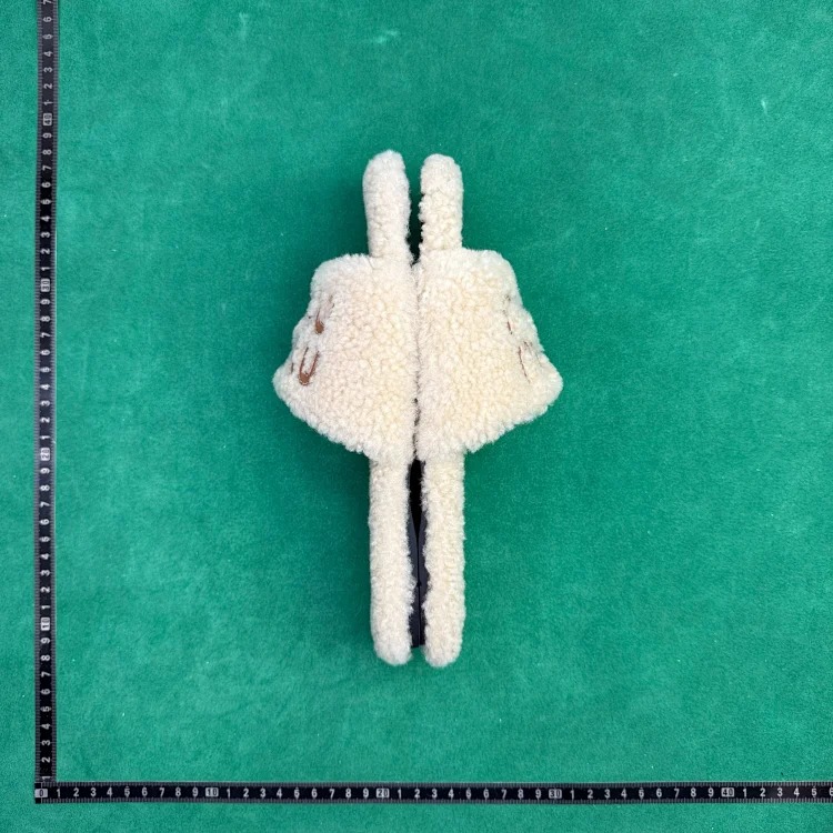 (Customized models ship in 3-7 days) TT2 shearling stitching detail flip-flops image 3