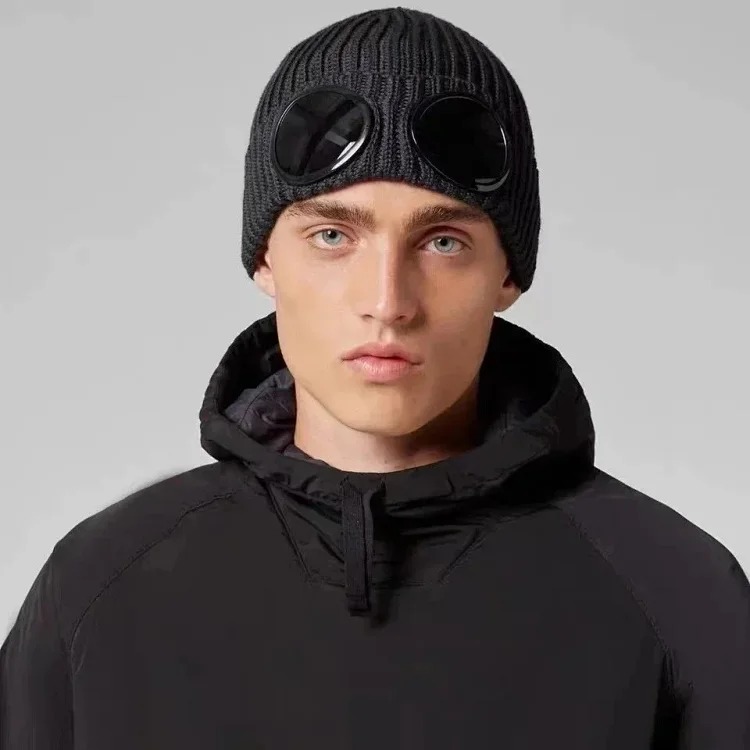 C.P. Company New CP pilot autumn and winter knitted hats for men and women, Korean style couple woolen hats, knitted hats