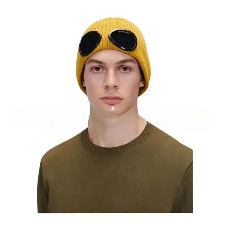 C.P. Company New CP pilot autumn and winter knitted hats for men and women, Korean style couple woolen hats, knitted hats