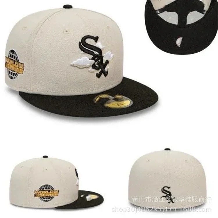 SOX fully enclosed baseball team Dodgers baseball cap embroidered hip hop Yankees 1028 image 2