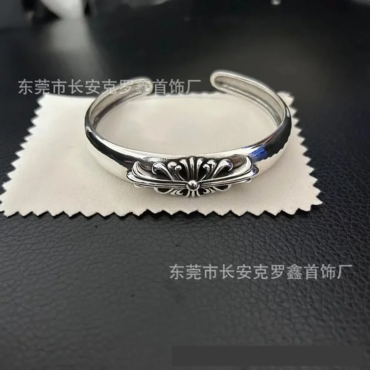 Cross opening retro bracelet skull bullet nail text sword bracelet for men and women couples image 5