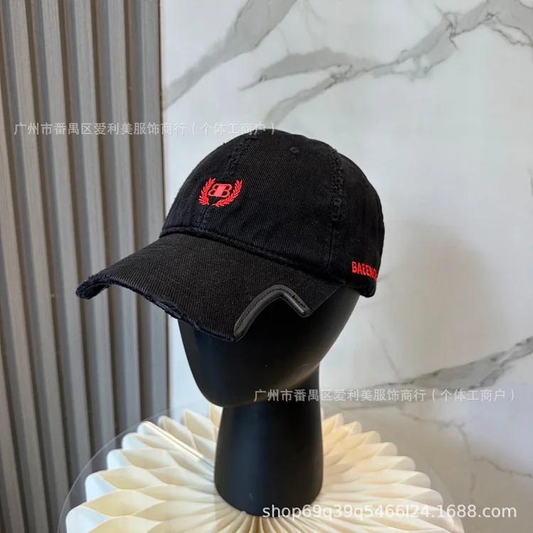 Women's baseball cap, duck tongue sun hat, hard top, men's big head hat, wide brim, face-promoting small hat, wholesale, face-promoting image 2