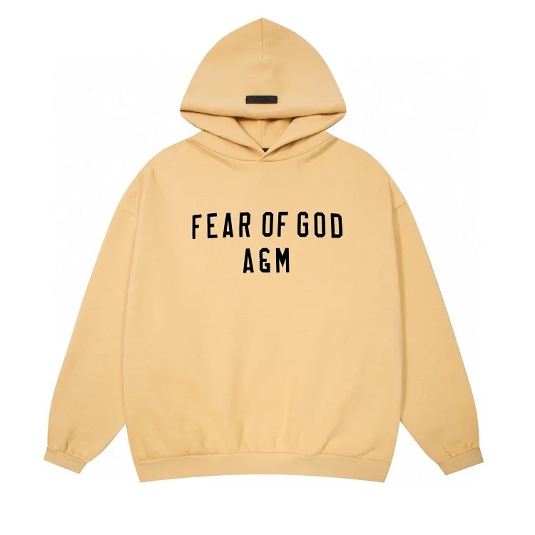 FEAR OF GOD fog hoodie printed letter sweatshirt