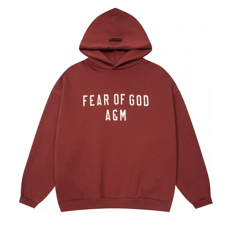 FEAR OF GOD fog hoodie printed letter sweatshirt