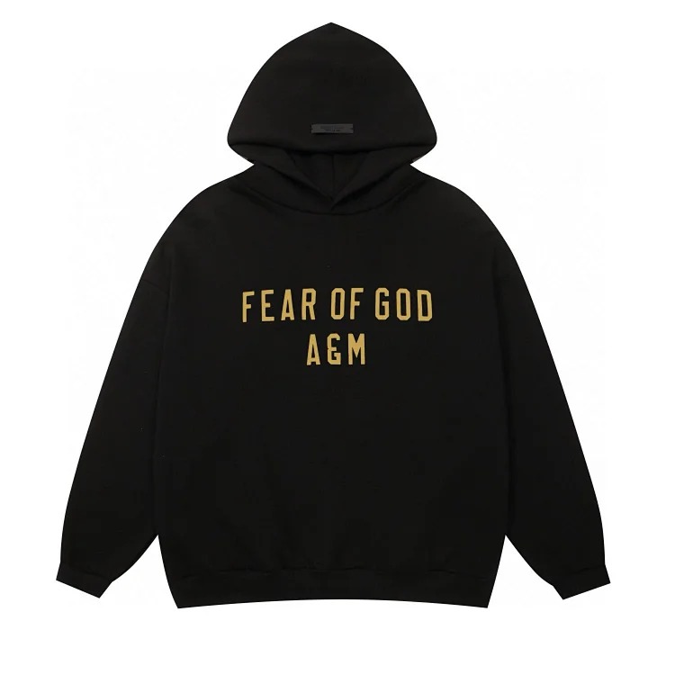 FEAR OF GOD fog hoodie printed letter sweatshirt
