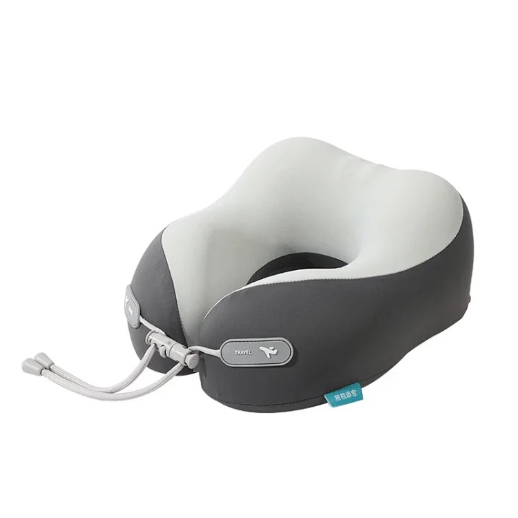 Memory foam U-shaped pillow, office nap neck pillow, ice silk neck pillow, travel portable, stowable airplane neck pillow
