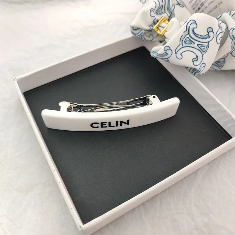 Celine French multi-color acrylic spring hairpin light luxury sweet cool Arc de Triomphe hairpin medieval cute internet celebrity female hairpin