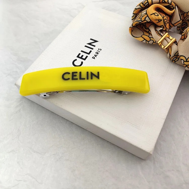 Celine French multi-color acrylic spring hairpin light luxury sweet cool Arc de Triomphe hairpin medieval cute internet celebrity female hairpin