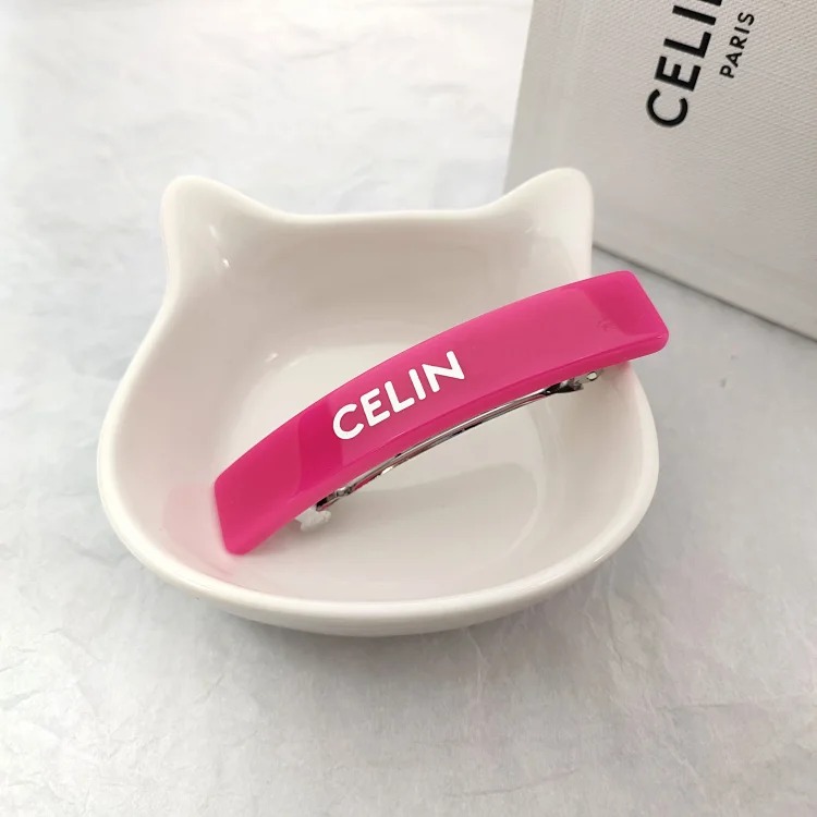 Celine French multi-color acrylic spring hairpin light luxury sweet cool Arc de Triomphe hairpin medieval cute internet celebrity female hairpin