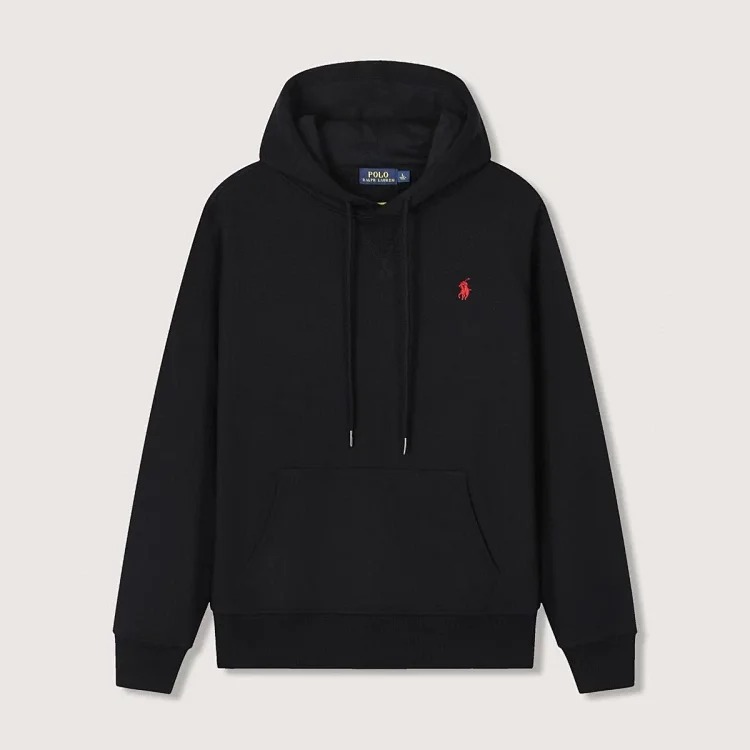 SS25 Logo embroidered cotton hooded long-sleeved sweatshirt for men